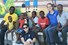 Afke Bootsman (2e van rechts) op Haïti, met buurtkinderen en helpers