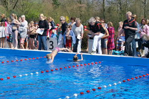 Schoolzwemkampioenschappen in zwembad De Bever