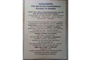 10e Spirituele familiebeurs in Oudkarspel