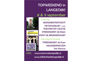 Topweekend in Langedijk op 8 en 9 september