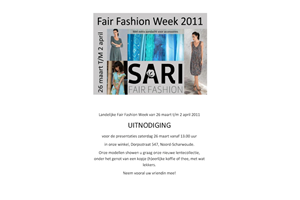 Modepresentatie Sari Fair Fashion
