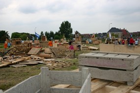 Twee bouwdorpen in de zomervakantie in Langedijk