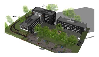 Nieuwbouw Hoofdkantoor Rabobank Alkmaar e.o. (artist impression)