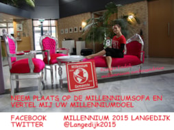 Millenniumsofa vraagt aandacht voor #MMM en de Millenniumdoelen 