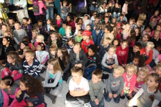 Volle boel in de aula