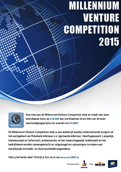 Doe mee aan de Millennium Venture Competition 2015 