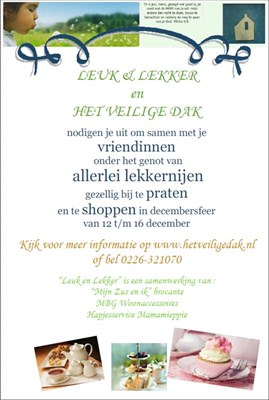Leuk & Lekker en Het Veilige Dag hebben leuke decemberactie 