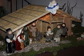 Kerststal in de Allemanskerk