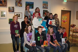 Alle deelnemers van de voorleeswedstrijd
