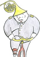 Muzikale voorstelling Piet the Lucky Postman