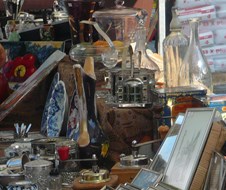 Markt op de Boomgaard in Zuid-Scharwoude op 3 juni