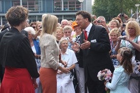 Ontvangst door de heer Bok als gastheer