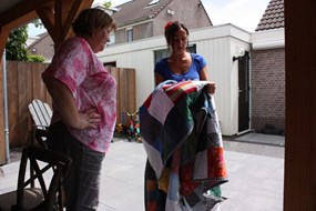Vele herinneringen in de deken verwerkt