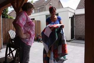Vele herinneringen in de deken verwerkt