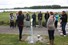 Wethouder Ilse Overzier en Joanne van Join the Pipe toosten met water