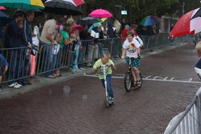 Steprace voor de kinderen