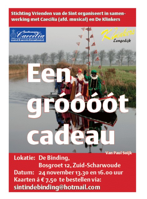 Sinterklaasvoorstelling in Theater de Binding