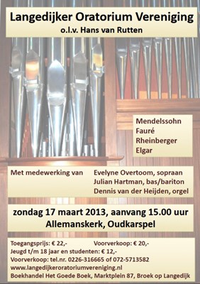 Concert Langedijker Oratoriumvereniging