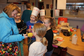 Leerlingen worden geinterviewd