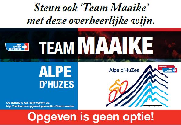 Wijnactie Team Maaike Alpe d’HuZes
