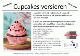 Cupcakes versieren in Bibliotheek Langedijk
