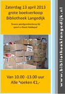 Boekenverkoop op 13 april Bibliotheek Langedijk