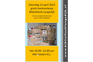 Bibliotheek Langedijk organiseert boekenverkoop