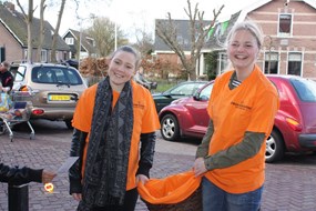 Verkoopteam van Oranjestichting Noord-Scharwoude