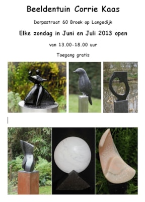 Expositie in beeldentuin Corrie Kaas
