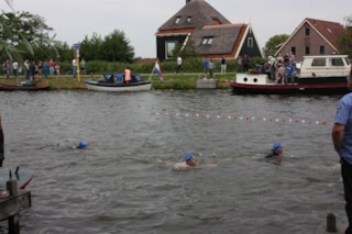 Eerst zwemmen, dan fietsen en dan lopen
