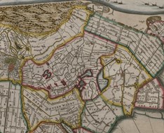 Historische kaart Geestmerambacht van Joan Blaeu (foto www.rag-archeologie.nl) 
