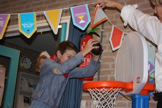 Dunking met een rode kool