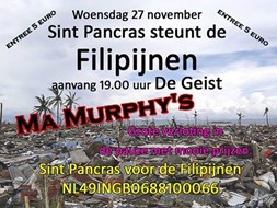 Sint Pancras steunt de Filipijnen 