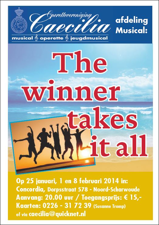Musicalafdeling Caecilia speelt  ‘The Winner takes it All’