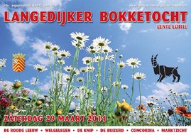 Langedijker Bokketocht op 29 maart 2014