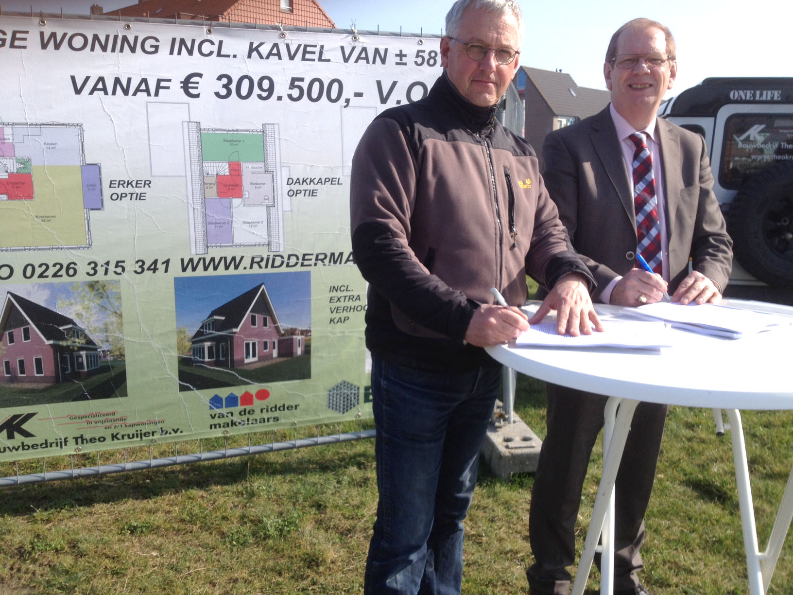 Overeenkomst voor bouwkavels aan Lisdodde in Oudkarspel