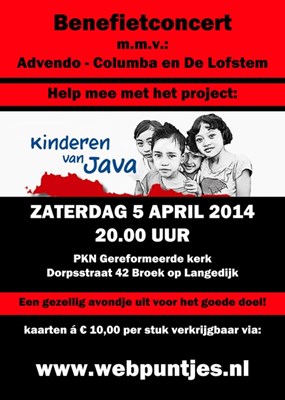 Benefietconcert voor Java