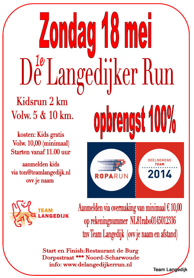 1e Langedijker Run
