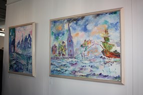 Werk van Pierre Struys in de galerie