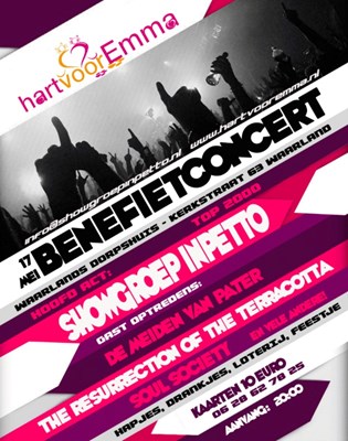 Benefietconcert Showgroep InPetto voor Emma