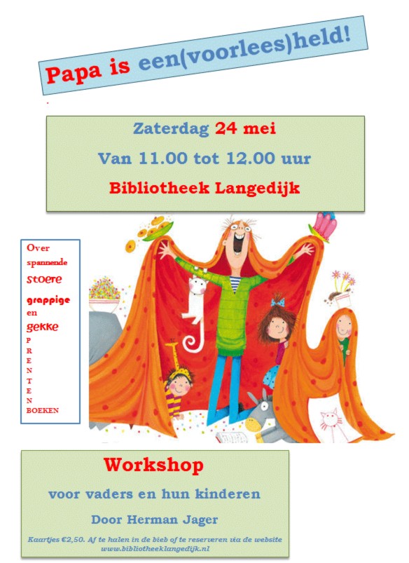 Workshop Papa is een voorleesheld!
