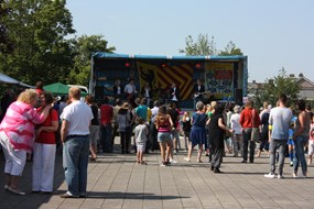 Muziek vanaf de wagen