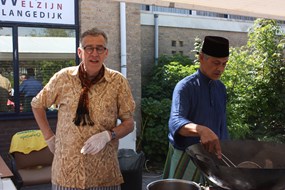 Frits Westerkamp deed ook enthousiast mee