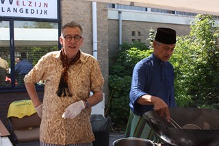 Frits Westerkamp deed ook enthousiast mee