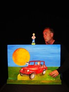 Luuk en de rode jeep, voorstelling met Geert van Diepen