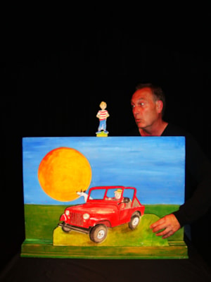 Luuk en de rode jeep, voorstelling met Geert van Diepen