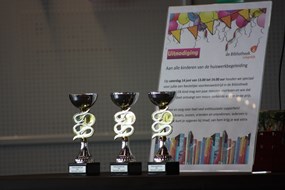 De drie bokalen die gewonnen konden worden