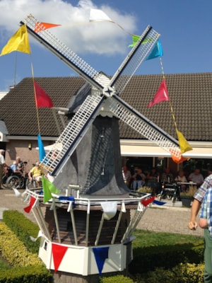 De mooie gerestaureerde molen