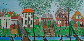 Tentoonstelling West-Friese Naiëven in galerie Kraayeveld (schilderij Cor Kaaij)