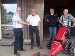 Van l.n.r. : Jan Stam (VZ), Cees Bak (Rabo), Peter Wouda (VZ), Bram Leegwater (VZ) (foto Veldzorg)